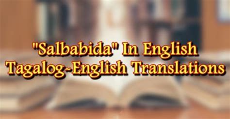 english ng salbabida|SALBABIDA .